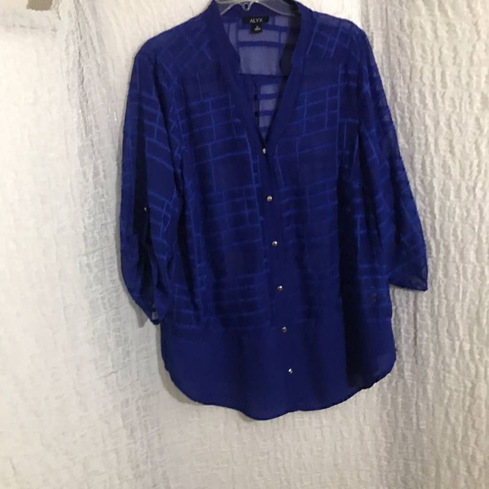 Alyx Royal Blue Blouse Size 1X